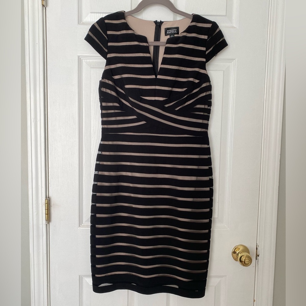 Adrianna Papell Illusion Black
Beige Bandage Slimming Bodycon
Dress size 10 - Picture 2 of 6